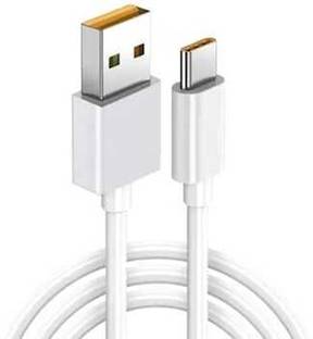 ULTADOR USB Type C Cable 2 A 1.1 m USB Type C Cable 8 A 0.99 m Silver Wrap 1 m OEM 65W-10W/6.5A VOOC/WARP/DASH/DASH/SUPERVOOC/SUPERDART CHARGER CABLE (Compatible with oppo,realme,narzo,oneplus,vivo,iqoo,samsung,motorola,mi,redmi,poco,