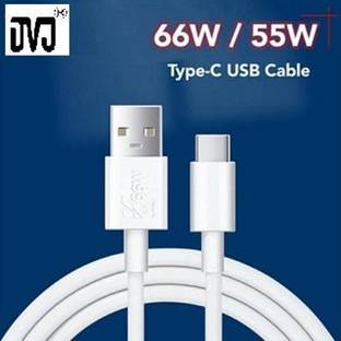 DVJ USB Type C Cable 2 A 1 m 66W FLASH CHARGE DATA CABLE FOR Vivo V21e / V21 5G / V21e / V25 Pro / V25 Pro