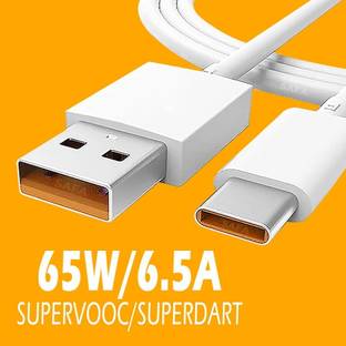 Safa USB Type C Cable 1.01 m 65W/6.5A SUPER FAST CHARGING CABLE TYPE C SUPPORT / SUPERCHARGER / SUPERVOOC / SUPERDART / SUPERFLASH / FLASHCHARGING / VOOC / DART / DASH / WARP / FLASH / TURBO / SONIC / HYPER / RAPID / 55W / 50W / 44W / 33W / 30W / 27 / 25 / 20W / 18W / 15W / FOR OPPO A52 / A53 / A53S / A33 / Y33S / A54 / A55 / A74 / A16 / F15 / F17 / F17 PRO / F19 / F19S / F19 PRO / F19 PRO PLUS / K3 / A9 / A5 / R17 / RENO / RENO 2 / RENO 10X ZOOM / RENO 2F / RENO 2Z / RENO3 / RENO3 PRO / RENO4 PRO / RENO5 PRO / RENO6 / RENO6 PRO / REALME X / XT / X2 / X2 PRO / X3 / 5 PRO / X50 PRO / 6 / 6i / 6 PRO / 7 / 7i / 7 PRO / X7 / X7 PRO / X7 MAX / 8 / 8S / 8i / 8 PRO / GT MASTER EDIITION / GT NEO 2 / C25 / C25S / NARZO 30A / 50A / 10 / 20 / 20 PRO / 30 / 30 PRO /