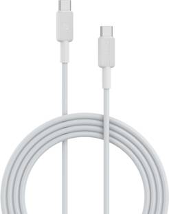 Portronics USB Type C Cable 3 A 1 m Konnect Link C Square 60W Type C to Type C Fast Charging