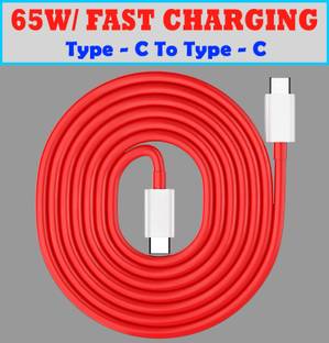 Safa Type C 6.5 A 1.02 m Type-C TO Type-C 65W SUPER FAST WARP CHARGING CABLE FOR 8T / 9 / 9 PRO /