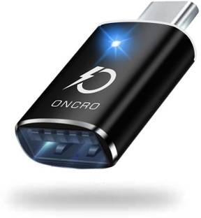 ONCRO USB Type C Cable 2 A 0.01 m Type C OTG Adapter Mobile Connector With Smart LED Indicator USB A to USB C OTG