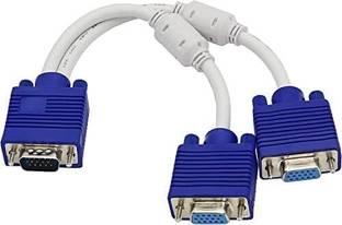RuhZa HDMI Cable 0 A 24 m NA VGA Y Splitter Cable 1 Male VGA to 2 Female VGA Splitter Cable