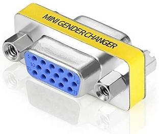 HexaGear VGA Cable 0.1 m VGA Jointer Couple Extender 15 Pin Female to Female Jointer