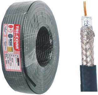 kathiriyas Video Cable 100 m RG-6 Coax Audio & Video Cable for TV, Antenna. Satellite, DVR and Amplifiers