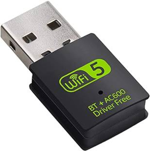 LINKKRAFT 2-in-1 WiFi + Bluetooth USB Adapter – Dual Band Wireless Dongle for Laptop, PC USB Adapter
