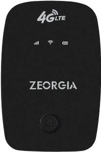 Zeorgia Plug & Play 4G LTE Dongle | Multi SIM Network, 2100mAh Rechargeable Battery 150 Mbps Data Card ,Calls not Supported