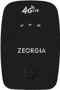 Zeorgia 4G SIM WiFi Dongle | High-Speed 150Mbps Hotspot, 2100mAh Battery 150 Mbps Data Card ,Calls not Supported