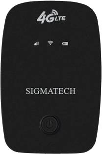 Sigmatech 4G LTE Wi-Fi Battery Dongle | Multi SIM Support, Single Band, Plug & Play 150 Mbps Data Card ,Calls not Supported