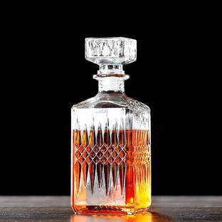 WHISKET Whiskey Decanter Bottle Stylish With Lid 1000 ML barware, Men, Boys Decanter