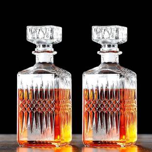 DEEP ENTERPRISE Whiskey Decanter Bottle Stylish With Lid 1000 ML barware, Men Decanter