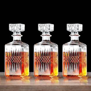 DEEP ENTERPRISE Whiskey Decanter Bottle Stylish With Lid 1000 ML barware, Men Decanter