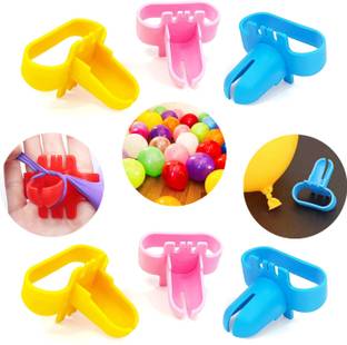 ZYOZI Multicolor Balloon Tying Tool Kit | Balloon Tie Tool Set (Pack Of 6)