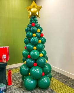 specialyou.in Green, Gold, Red Red, Gold and Star Foil Balloon, christmas decorations items