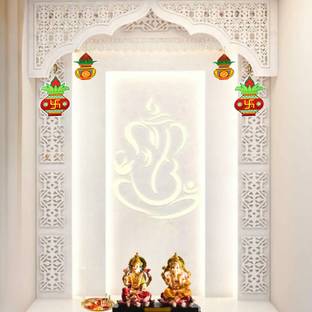 Supavitra Paper Hanging Decoration Items, Kalash Decoration Items, Diwali Decoration Items Paper Decoration for Ganpati, Haldi Decoration Items for Marriage