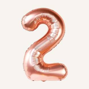specialyou.in Rose Gold Two number Rose gold Foil Balloon
