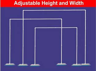 P K Creation White Rectangle Arch Balloon Decoration Stand