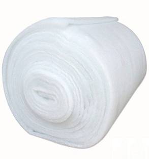 90 Degree White Soft Polyester Fiber Sheet Roll, 60 Inch Panna x 1 Meter, 1 inch Thickness