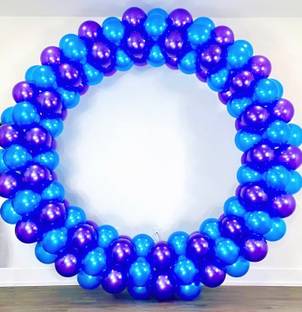Samanth Creations White Large Balloon Decoration Arch Stand