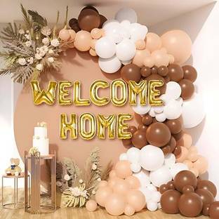 specialyou.in Peach, Brown, White Special You Welcome Home Decoration Items kit
