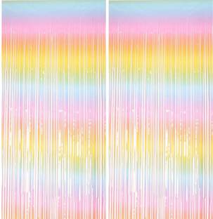 specialyou.in Multicolor Curtains for Decoration,Curtains for Photography, foil Curtain Backdrop-2