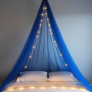 1iAM Blue 1pc Decoration Net (16.4x4.9ft) & 1pc Rice Light (34ft 38 Bulbs) Combo Package
