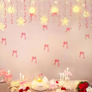 specialyou.in Pink, White Theme Decor, Cute, Girly Decoration Kit for Women, Room Decoration Items