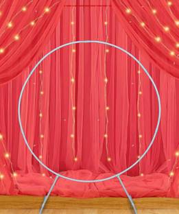 B J CREATION White Round Arch Balloon Decoration Stand-Size 5*6ft