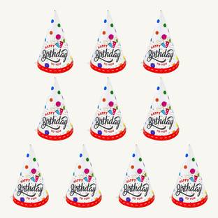 specialyou.in Multicolor 10pcs Small Birthday caps/Hats for Boys, Girls & Kids.