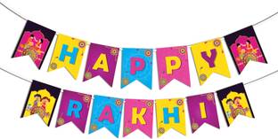 Festiko Multicolor Happy Rakhi Banner