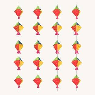 specialyou.in Multicolor 4 pcs Multicolor Kites Garland Decor