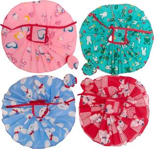 KanhaTrader Laddu Gopal ji Frock Summer Dress Size No. 03( Random Color & Print )04 PC Dress
