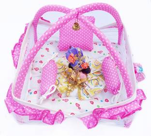KAMAL CHILD CARE Laddu Gopal Bed 0 to 6 No. Laddu Gopal Ji Jhula, Lord Krishna ji Bed Dress