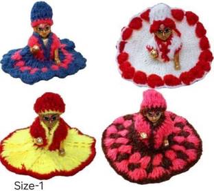 Anyfashion Laddu Gopal Winter Dress krishna Idol Woolen Cloth Poashka Dress