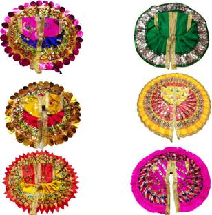 Avishi 6 Poshak Set With Multicolor( Size 2 to 3 No.), As per Size chart Dress
