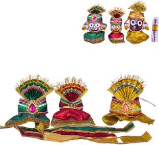 Real Craft Jagannath idol dress kit, 6 inch Dress