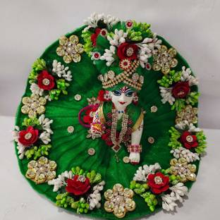 tilak shringar KRISHNA laddu gopal ji fancy dress with choli/pagadi(size 1) Dress
