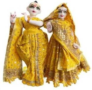 PUCHKOO 7 INCH RADHA KRISHNA POSHAK/ DRESS Dress
