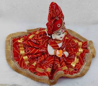 Iblay 1 no -Laddu Gopal Summer Dress Poshak With 1 Mukut Dress