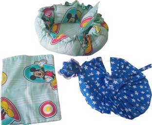 Kanha set of 2 Bal Gopal Ji summer cotton gaddi/ dress (size 5 to 6)any color Dress