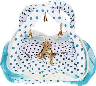 Ansh Trend Thakur Ji Net Bed Baby Krishana Kahan Ji LADDU GOPAL ( Size-0 to 1no.)o Dress