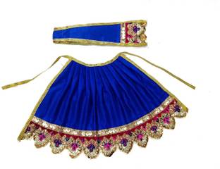 DURGA HOSIERY MATA RANI NEW LEHENGA PATKA DRESS ( SIZE - 5 inch INCH) Dress