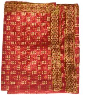 Epsha Mata Ki Chunri, 2 Metre Puja Chunari, Navratri Chunni, Durga Puja, Devi Maa Lal Dress