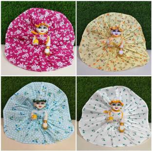 krishna shop zone (set of 4) size-4 laddu gopal ji cotton dress Dress