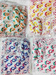 Firmus Medium Size-Laddu Gopal Bister Gaddi Aasan, Head &Side Pillow(Size-2&3)Pack of 4 Dress