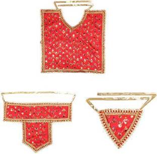 TORPPEZA Red hand Embroidery chola for hanuman ji || Bajrang bali Dress