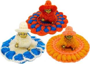 gofii laddu gopal dress for winter size 0 number(woolen dress), Multicolor & Design Dress
