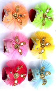 takshvi set of 4 pagdi/mukut (size 4 & 5), size 4 & 5 Kanha ji mukut, laddu gopal pagdi Dress