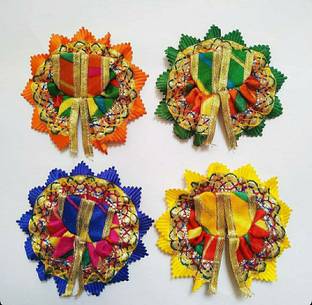 ZARKONS laddu gopal 4 dresses (size 0) / for 2 inch Kanha ji height, diameter size 4 inch Dress