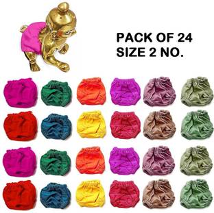 Prapti Store laddu gopal ji underwear (pack of 24)(size 2 no.)|Nappy,Panty,bloomer,dress Dress